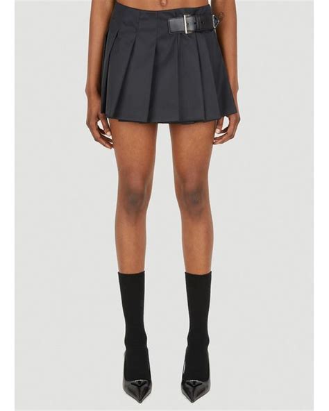 black prada lambskin pleated|Prada Lambskin Mini Skirt .